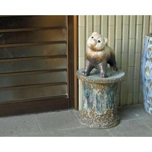 信楽焼 シーサー 置物 8号 ペア 狛犬 阿吽 玄関 おしゃれ かわいい