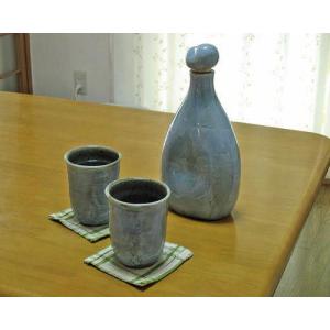 信楽焼 イオンのしずく(茶)ペアカップセット [陶器製の浄水器