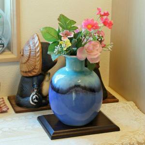 高岡銅器 銅製花瓶 駒鶴首 美術工芸品 記念品 花活 一輪挿し : 日本