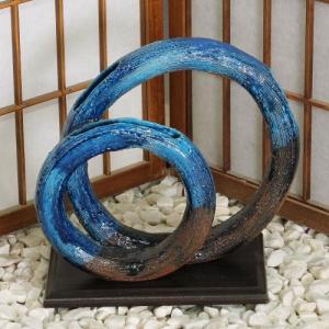 信楽焼 古陶つる渡し花器 和風 癒し 壷 つぼ 花瓶 花器 花入れ 陶器