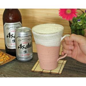 信楽焼 ビール ジョッキ 容量700ml コゲチタン 口広 おしゃれ ビア