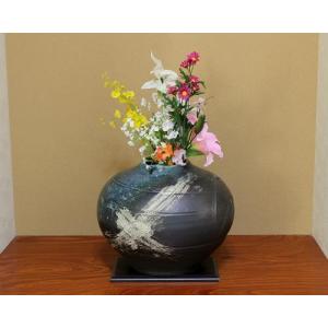 備前焼　柴岡守　花入　花瓶　フラワーベース　箱　布　壺 備前焼 柴岡守作 壷（小）（守-08）| おしゃれ 日本製 和食器 陶器