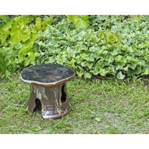 信楽焼 フラワースタンド 園芸 花台 南蛮千段 8号