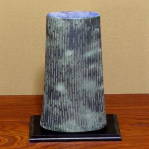 ポイント8倍]信楽焼 大きな 花瓶 黒釉大壷広口 15号 おしゃれ 大壺