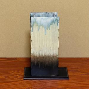 信楽焼 穴窯 登り窯 花瓶 自然釉 緋色 スカーレット 薪 おしゃれ