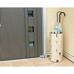[ポイント5倍]信楽焼 陶器 傘立て クリーム八角 傘たて スリム 北欧 おしゃれ アンティーク かわいい ギフト 業務用 傘立 信楽焼き(MB039-05G)