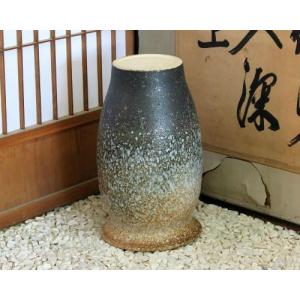 信楽焼 陶器 傘立て 白窯変 長壷型 傘たて ...の詳細画像2