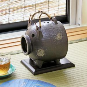 信楽焼 蚊取り 線香入れ お祈り たぬき 蚊遣り器 マット付 おしゃれ