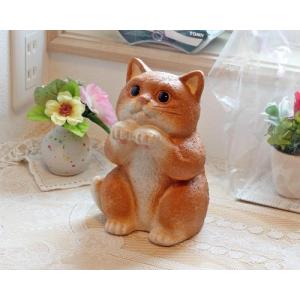 ねこ 猫 置物 信楽焼 おしゃれ 国産品 オブジェ 置き物 陶器 日本製