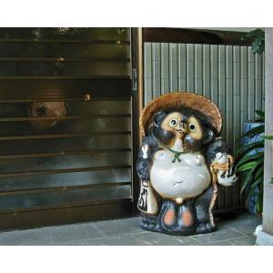 ポイント10倍]信楽焼 狸 置物 福 たぬきの置物 20号 オス(名入れも可