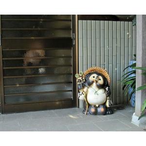 たぬき　タヌキ　置物 信楽焼 たぬき 狸 置き物 インテリア 大型 オブジェ 家具 陶器製