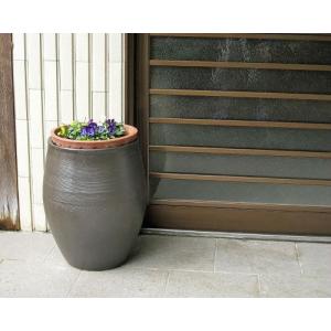 在庫数限り 信楽焼 大きな 花瓶 焼締 丸壷型 13号 おしゃれ 大壺 つぼ