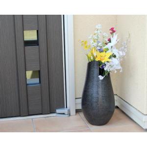 ポイント3倍]信楽焼 大きな 花瓶 黒 窯変 斑点 12号 おしゃれ 大壺