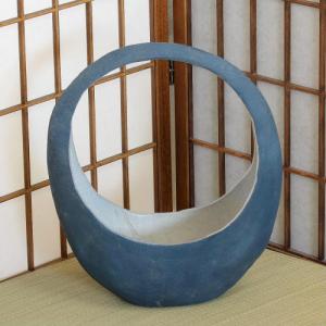 信楽焼 花器 石肌 長 立花 陶器 花瓶 生け花 和風 華道 池坊 生花用 手