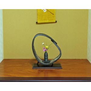 ポイント3倍]信楽焼 花器 古陶 ちぎり 角 陶器 花瓶 生け花 和風 華道