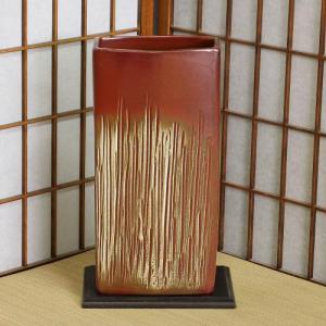 ポイント3倍]信楽焼 花器 古陶 ちぎり 角 陶器 花瓶 生け花 和風 華道