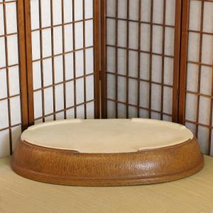 信楽焼 水盤 緋色 小判 25号 スカーレット...の詳細画像2