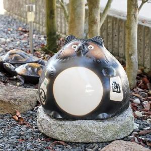 ポイント10倍]信楽焼 狸 置物 福ひねり たぬきの置物 25号 オス(名入れ