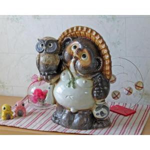 信楽焼 狸 置物 夫婦 たぬきの置物 8号 (名入れも可) 玄関 狸置物