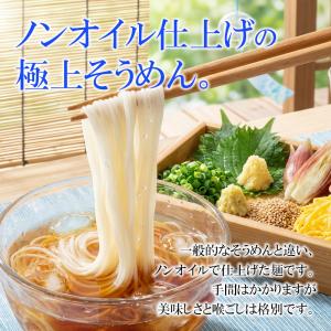 ノンオイル仕上げ 稲庭そうめん 800g(10...の詳細画像2
