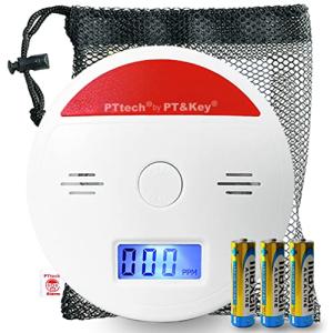 PTTech 防災用品 一酸化炭素 キャンプアラーム 電池付き