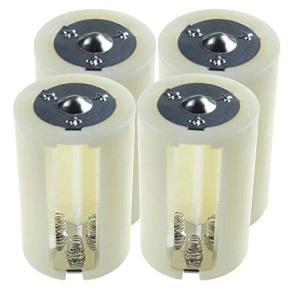 電池変換アダプター 電池スペーサー 単3形変換単1形 転換装置 単3電池を3本入れて単1電池にする電池スペーサー 4個セット