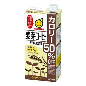 マルサン 豆乳飲料麦芽コーヒー カロリー50%オフ 1L×6本