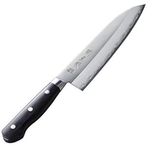 関虎徹 V金10号 鍔付 三徳包丁 180mm YG300