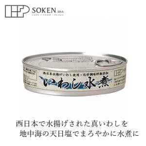 缶詰 創健社 いわし水煮 100g(固形量70g) 購入金額別特典あり 正規品 国内産 ナチュラル 天然 無添加 不要な食品添加物 化学調味料不使用｜mugigokoro-y