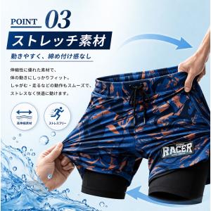 メンズ 水着 サーフパンツ インナー付 スクー...の詳細画像4