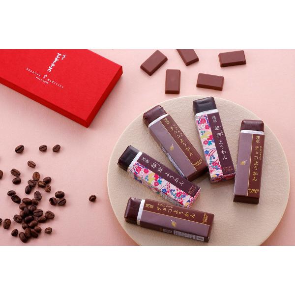【公式】浅草むぎとろ やまいも入りチョコようかん・珈琲ようかん　チョコ3個、珈琲2個入り