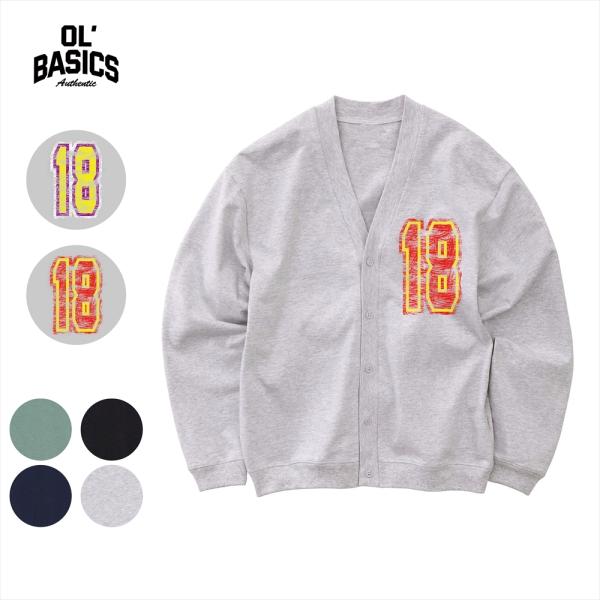 カーディガン コットン 綿 かすれナンバリング ヴィンテージライク プリント トップス アメカジ メ...