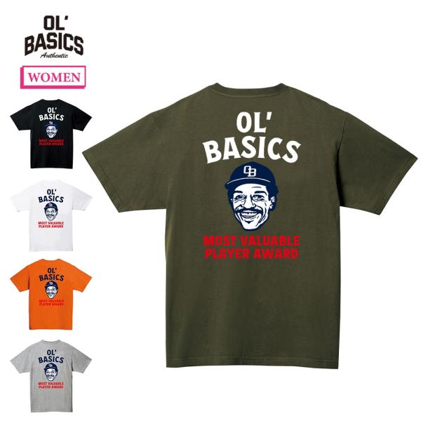 Ol' Basics（オール・ベーシックス） 半袖Tシャツ イラスト ロゴ バックプリント ポケット...