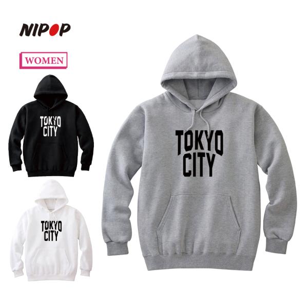 プルパーカー スウェット 裏毛 東京 ロゴ プリント インバウンド お土産 トップス レディース ユ...