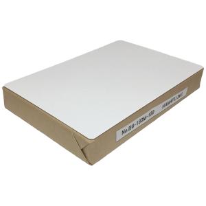 NO.B6180M-100 B6 フラッシュカード 角丸 国産上質紙 180kg
