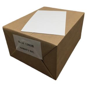 NO.14 白色両面無地ハガキ ☆アメリカンサイズ 90x140 国産上質紙135kg 1000枚入り｜mujihagaki