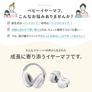 赤ちゃん イヤーマフ 防音 ベビー ヘッドホン...の詳細画像1