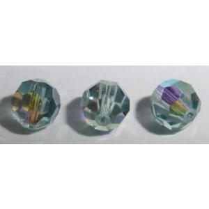 オーストリア製ビーズ ＃5000 インディアンサファイアAB 6ｍｍ 3個  ラウンド 丸玉