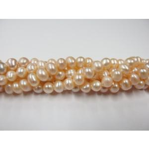 淡水パール ＴＰ21 約6mm 一連売り アクセサリーパーツ パール 真珠 ビーズ ハンドメイド ピ...