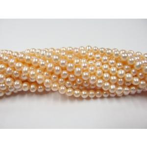 淡水パール TＰ3 約4.5mm 一連売り アクセサリーパーツ パール 真珠 ビーズ ハンドメイド ...