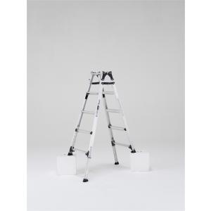 ALINCO（アルインコ） 伸縮脚付はしご兼用脚立 4尺 PRW-120FX 伸縮脚立