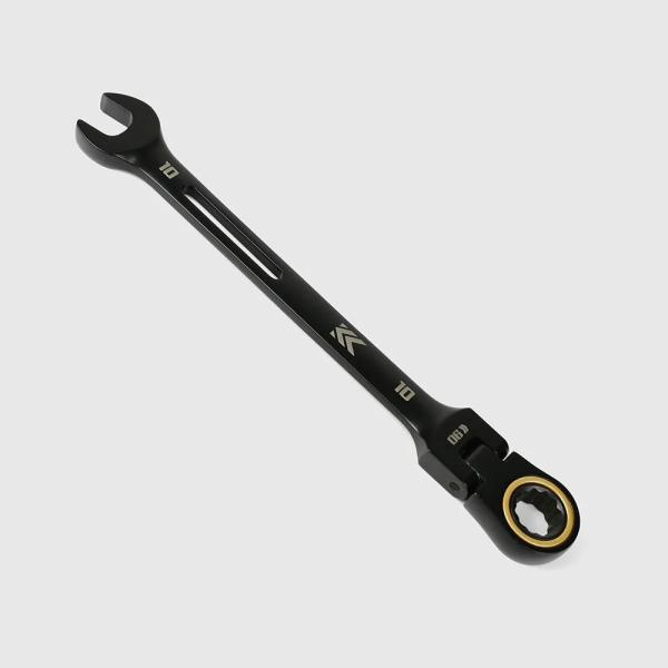フジ矢 黒金 (KUROKIN) 首振りコンビネーションラチェットレンチ 10mm CWL-10-B...