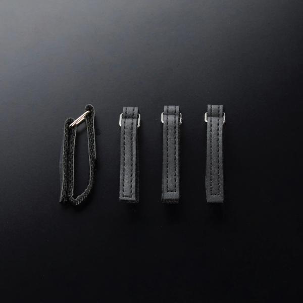 WORKERZ EXIT 可動式ベルトループ4本 EXT-BLBK フェイクレザー メタルプレート ...