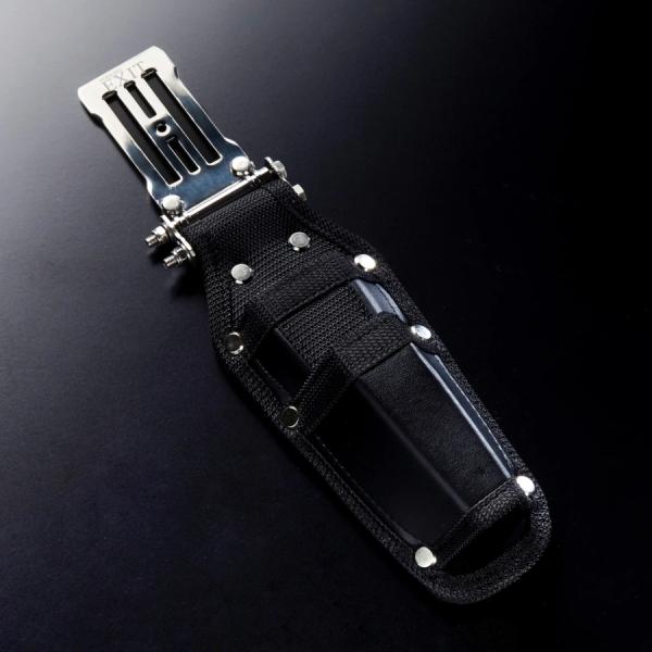 WORKERZ EXIT ツールケース２段差し EXT-HD02BK フェイクレザー メタルプレート...