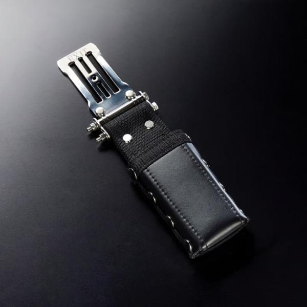 WORKERZ EXIT レベルケースＳ EXT-LC-SBK フェイクレザー メタルプレート 連結...