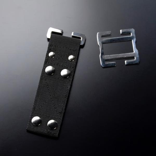 WORKERZ EXIT 連結吊下げパーツ１本 EXT-RP01BK フェイクレザー メタルプレート...