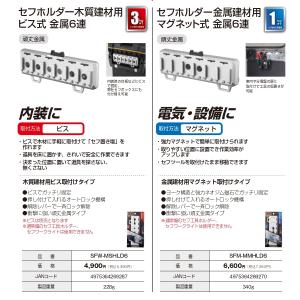 タジマ 現場セフ セフホルダー 脚立用クランプ...の詳細画像2