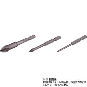 JINNOH 神王工業 充電クロスドリル JXD034 刃先径3.4mm 磁器タイル用 六角軸6.35mm JXDタイプ｜mulhandz