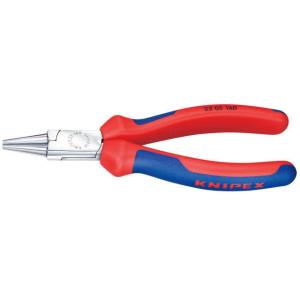 KNIPEX（クニペックス）2205-160 ラウンドノーズプライヤー160mm　コンフォートハンドルクロムメッキ｜mulhandz