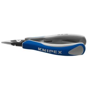 KNIPEX（クニペックス）3422-130 精密エレクトロニクスプライヤー 130mm 先端円形｜mulhandz
